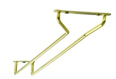 SUPORTE COPOS FIXAR TETO DOURADO 61CM